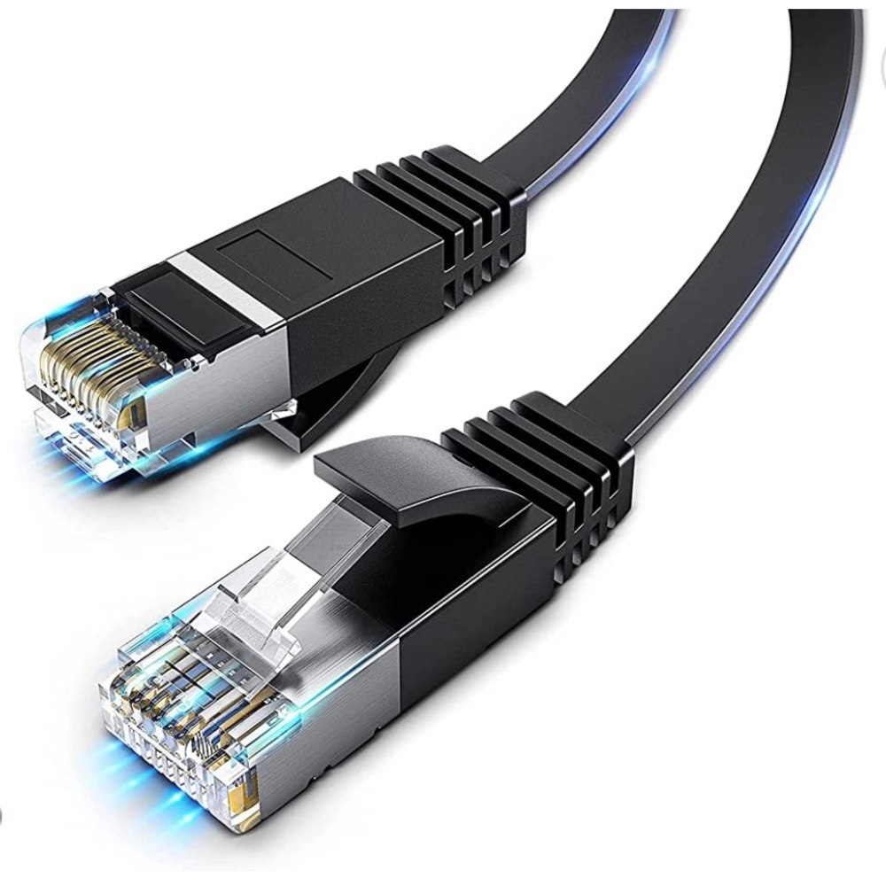 NWT Cat 6 Ethernet Cable, 3FT Flat High-Speed Internet & Network Cable